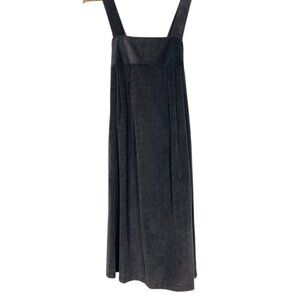 fritzi vintage Grey Brown Corduroy Babydoll Dress 100% cotton Size: 14
